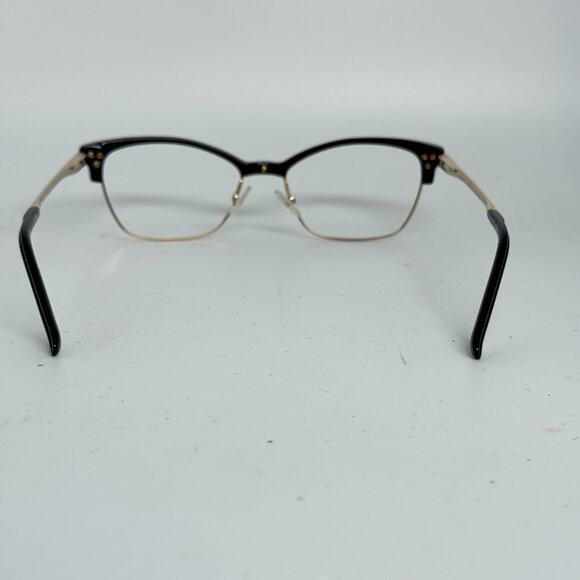 BCBGMAXAZRIA Eyeglasses Frames PEYTON BLACK Gold Cat Eye‎ 53-16-140 H17569 main image 6